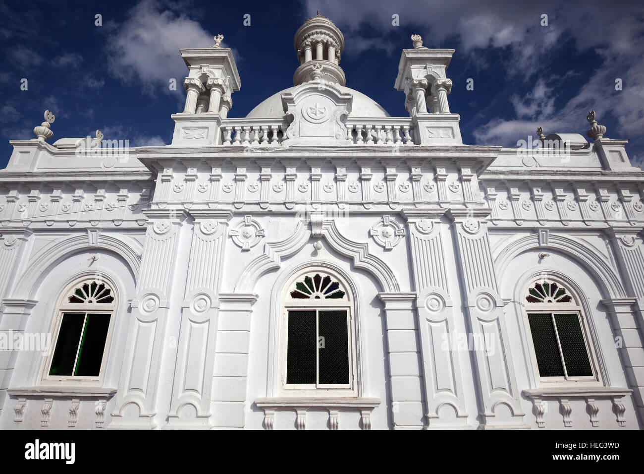 Ketchimalai Mosque, Beruwela, Western Province, Sri Lanka Stock Photo