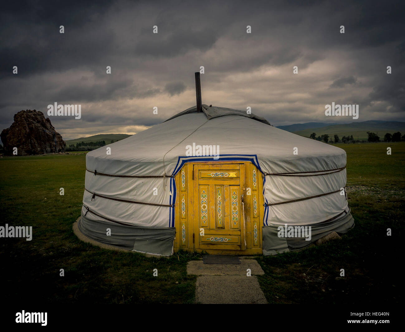 Yurt, Mongolia Stock Photo