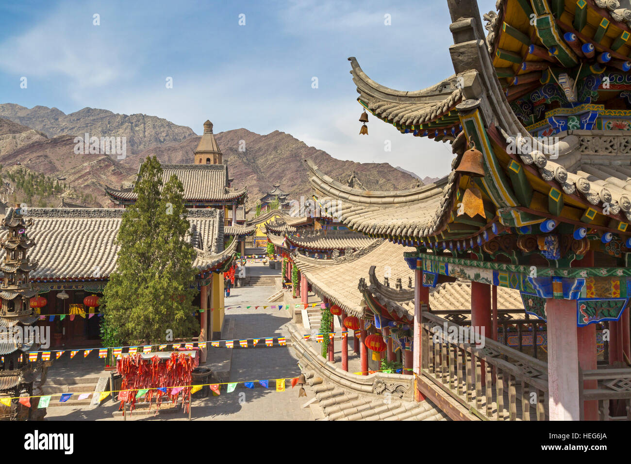 North Wudang Temple, Shizuishan, Ningxia, China Stock Photo Alamy