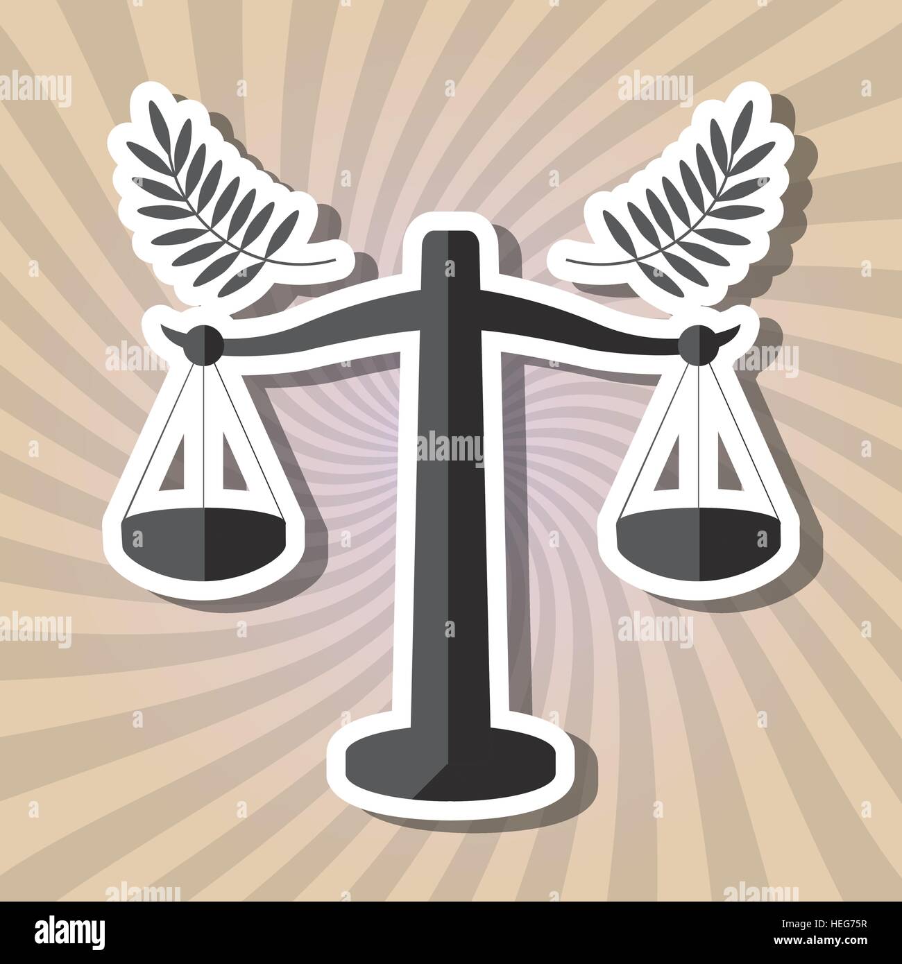 Law and Justice icon design, vector illustration Stock Vector Image ...