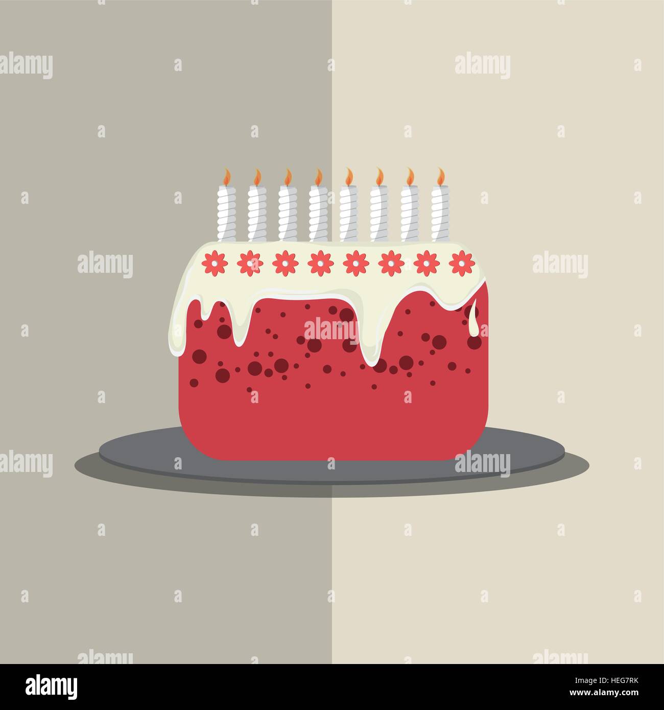 Cake icon design Stock Vector Image & Art - Alamy