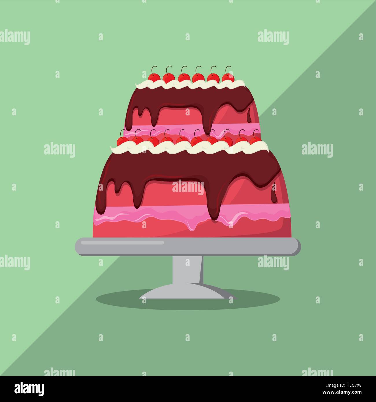 Cake icon design Stock Vector Image & Art - Alamy