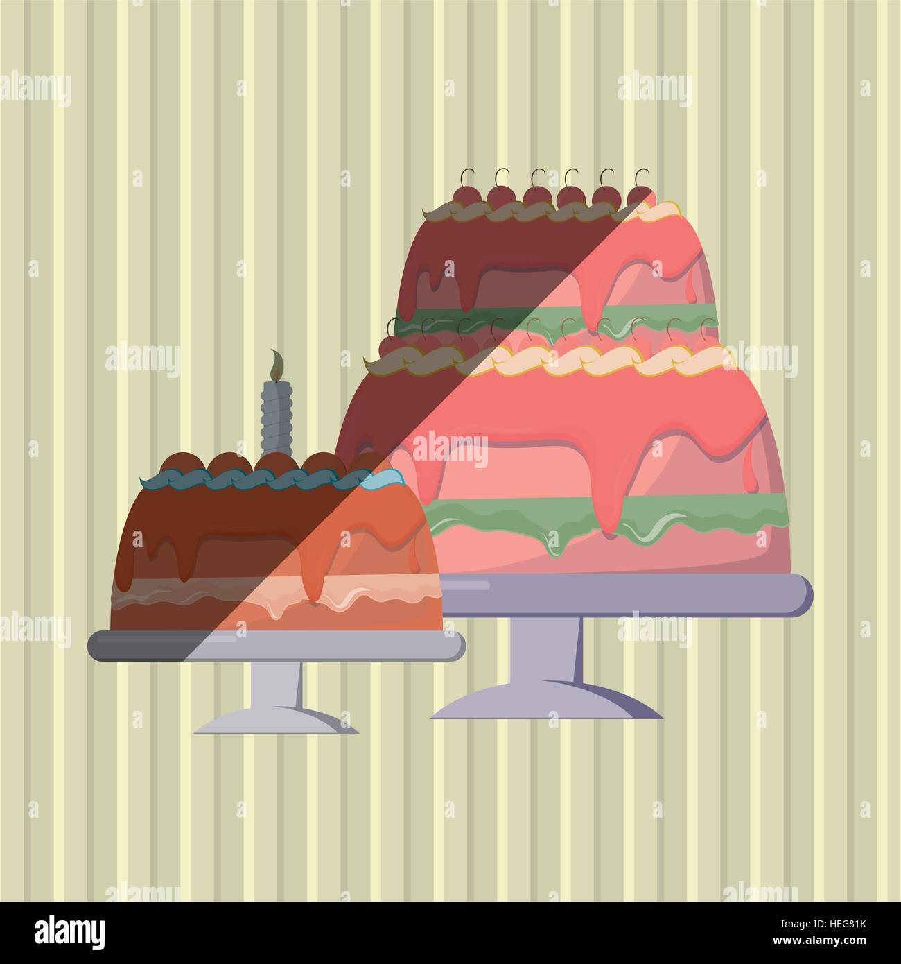 Cake icon design, vector illustration Stock Vector Image & Art - Alamy