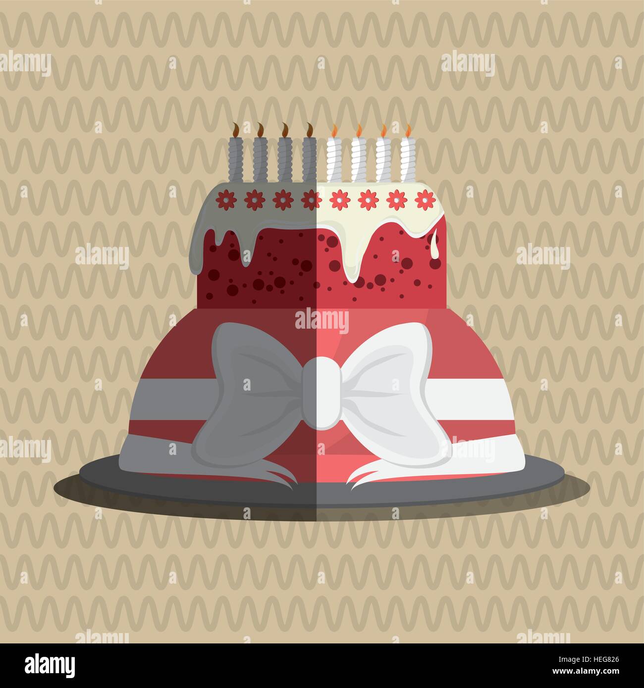 Cake icon design, vector illustration Stock Vector Image & Art - Alamy