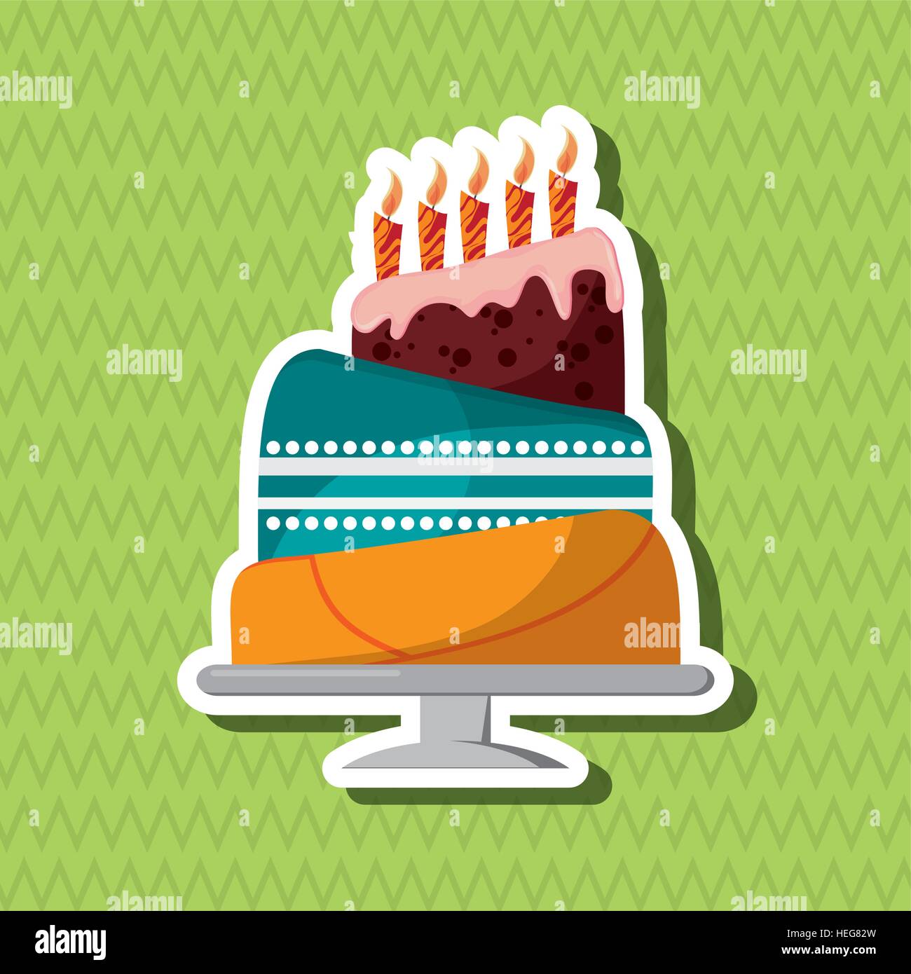 Cake icon design, vector illustration Stock Vector Image & Art - Alamy