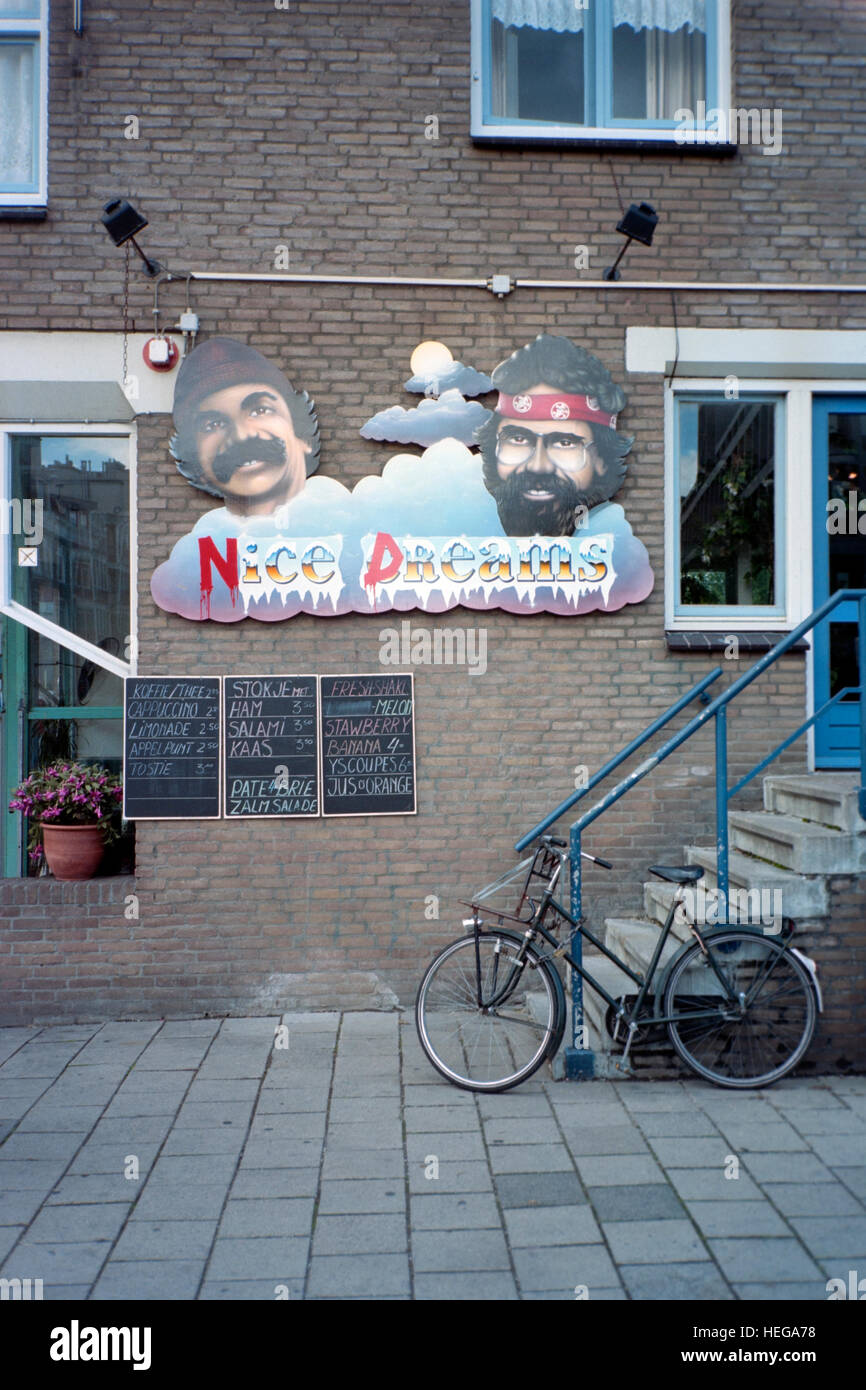 nice dreams coffee shop and cannabis cafe amsterdam holland Stock Photo
