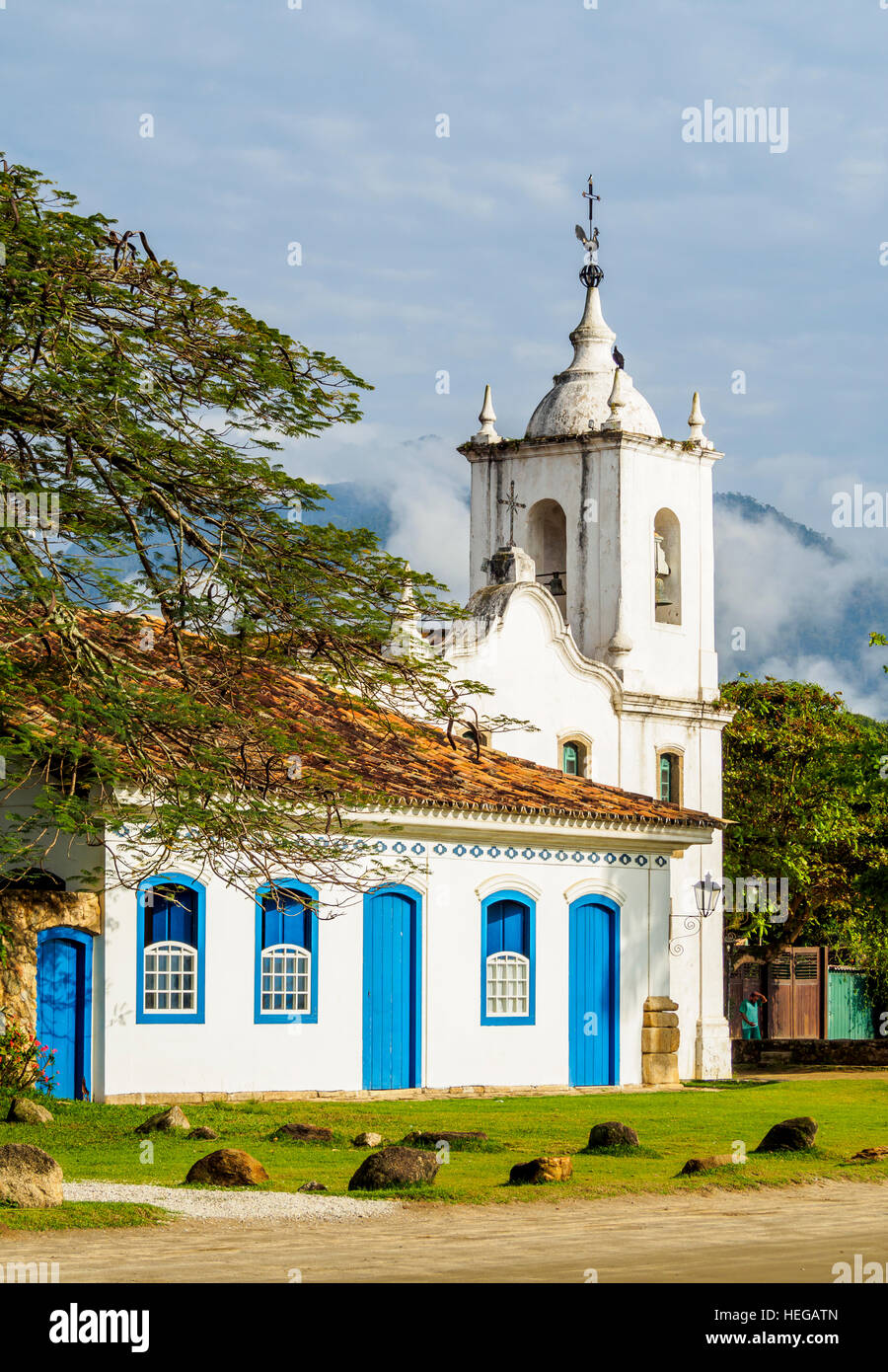 Brazil, State of Rio de Janeiro, Paraty, View of the Nossa Senhora das ...