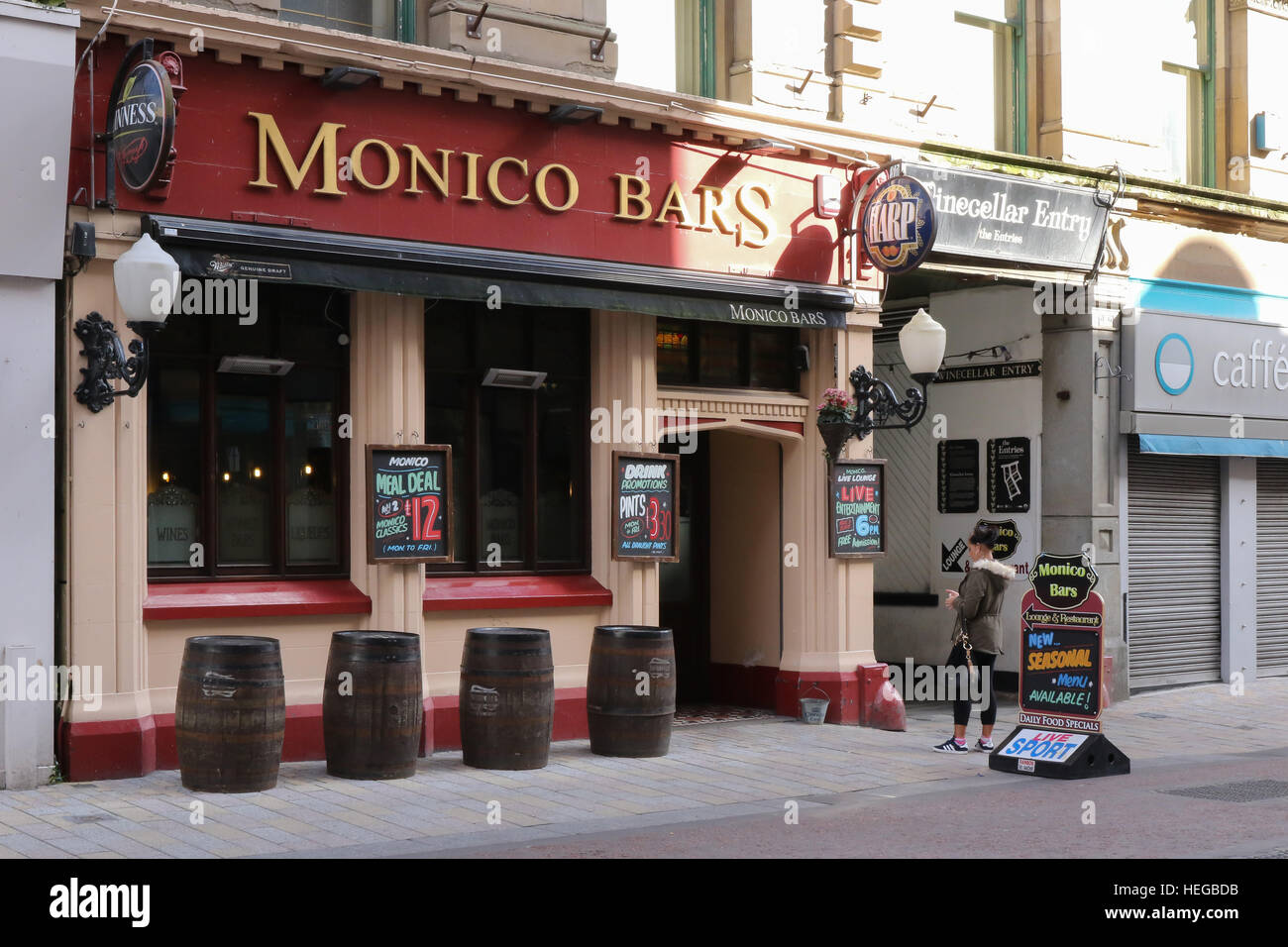 The Monico Bars in Lombard Street, Belfast, Northern Ireland Stock ...