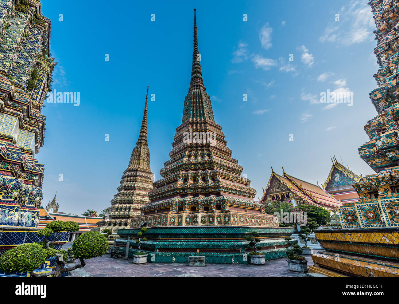 temple interior details Wat Pho temple Bangkok Thailand Stock Photo - Alamy
