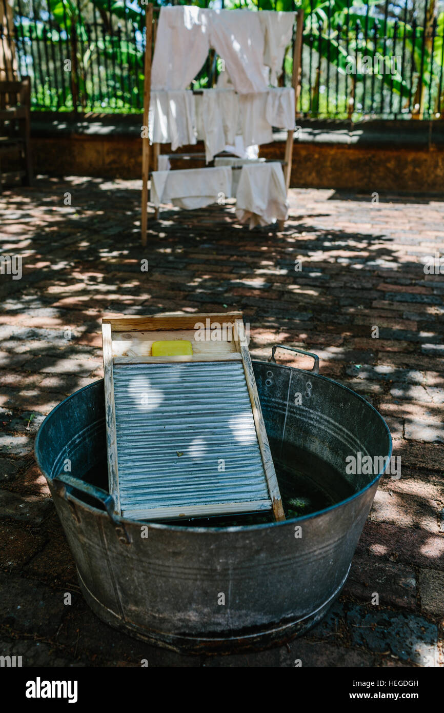 Laundry bucket hi-res stock photography and images - Alamy