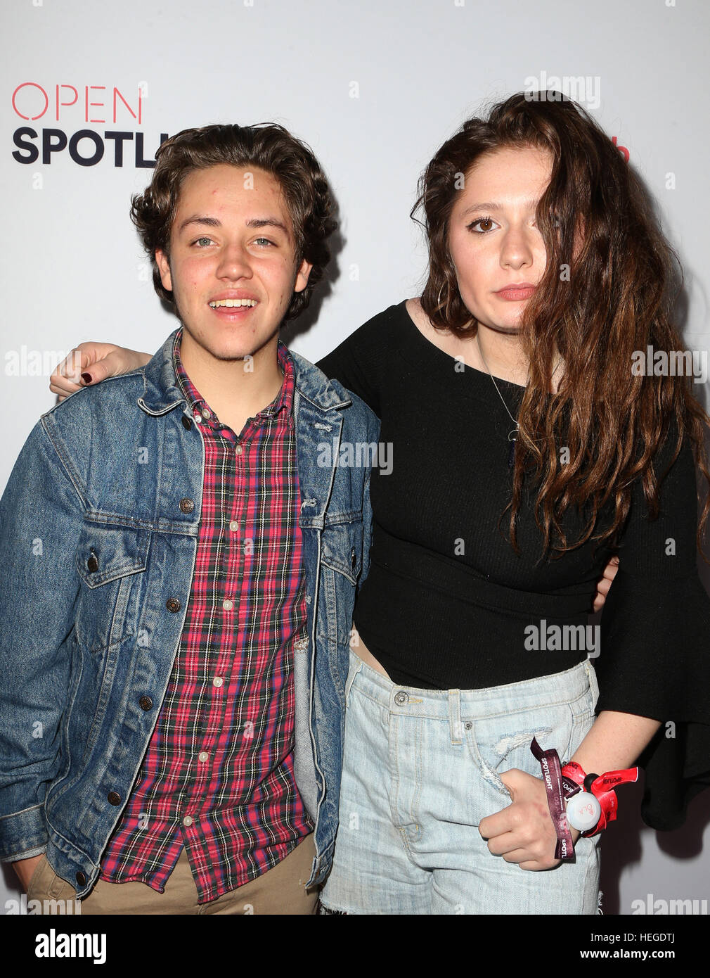 Emma Kenney And Ethan Cutkosky Of High Resolution Stock Photography And Images Alamy