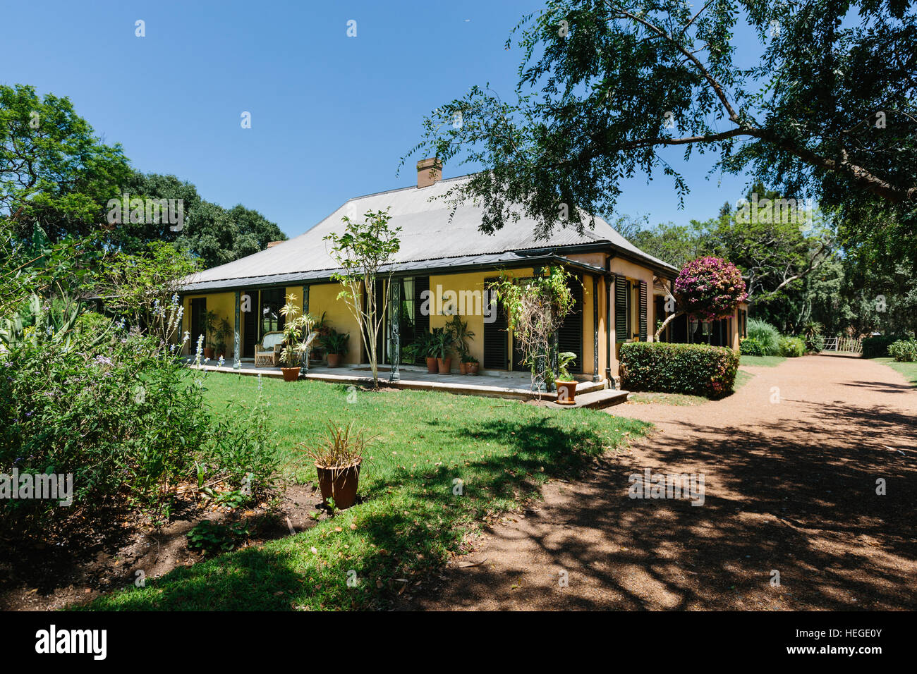 External view of Elizabeth Farm, an historical homestead museum in