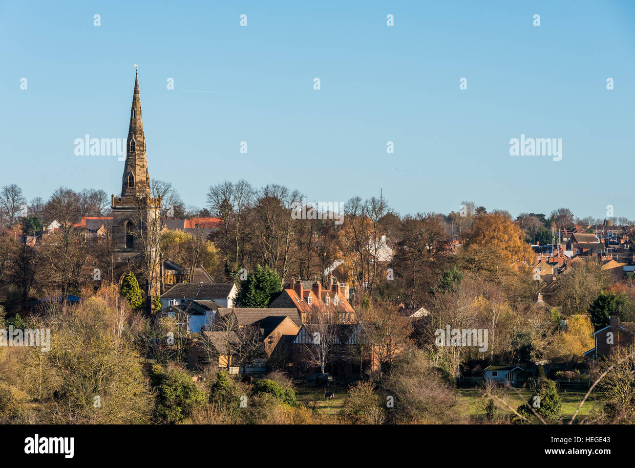 Countryside Landscape Church View in United Kingdom Stock Photo - Alamy