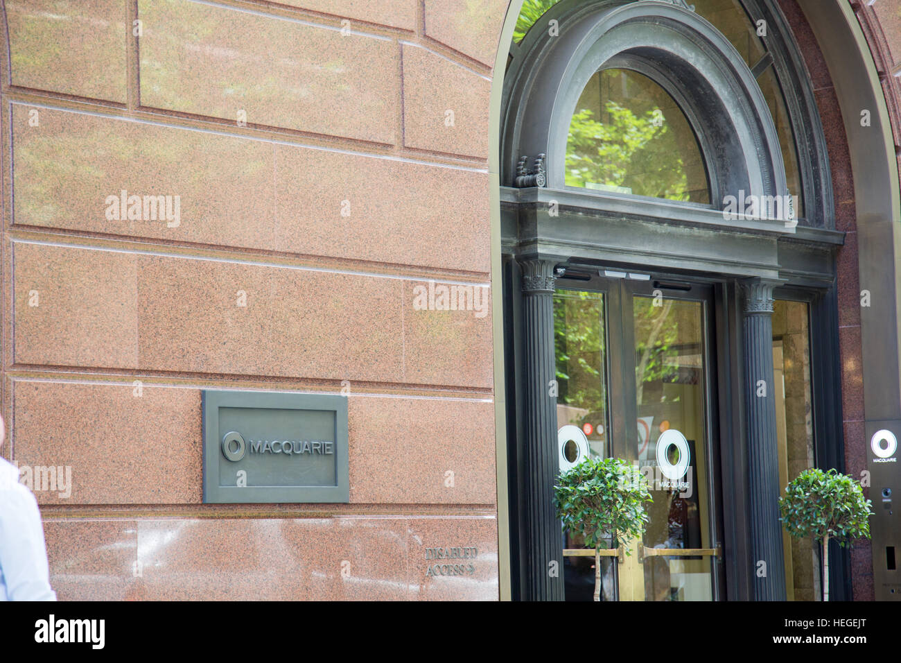 Macquarie bank offices in Sydney city centre,Australia Stock Photo