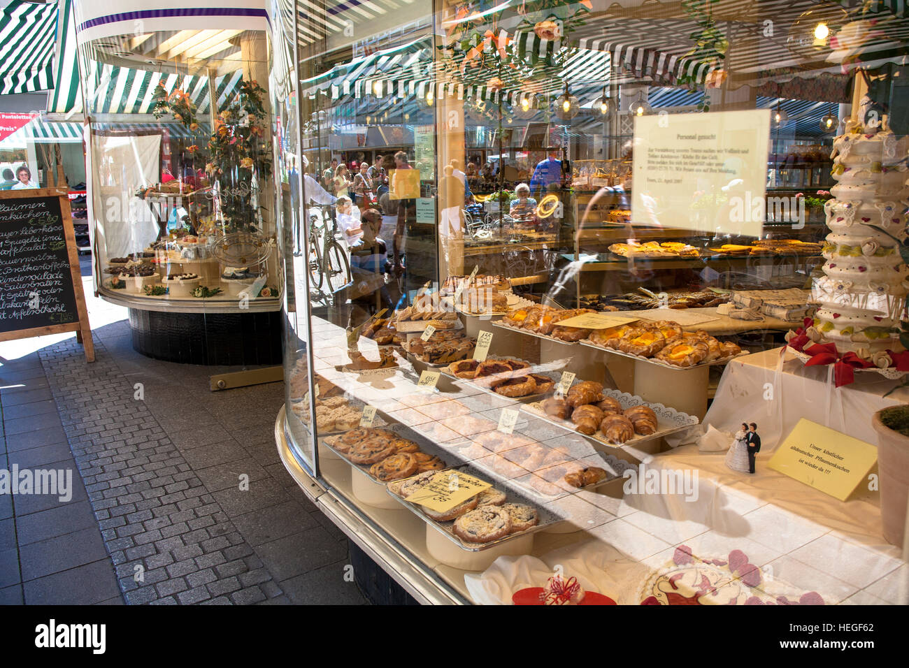 DEU, Germany, Ruhr area, Essen, cafe and confectionery Overbeck at the Kettwiger Street. Stock Photo
