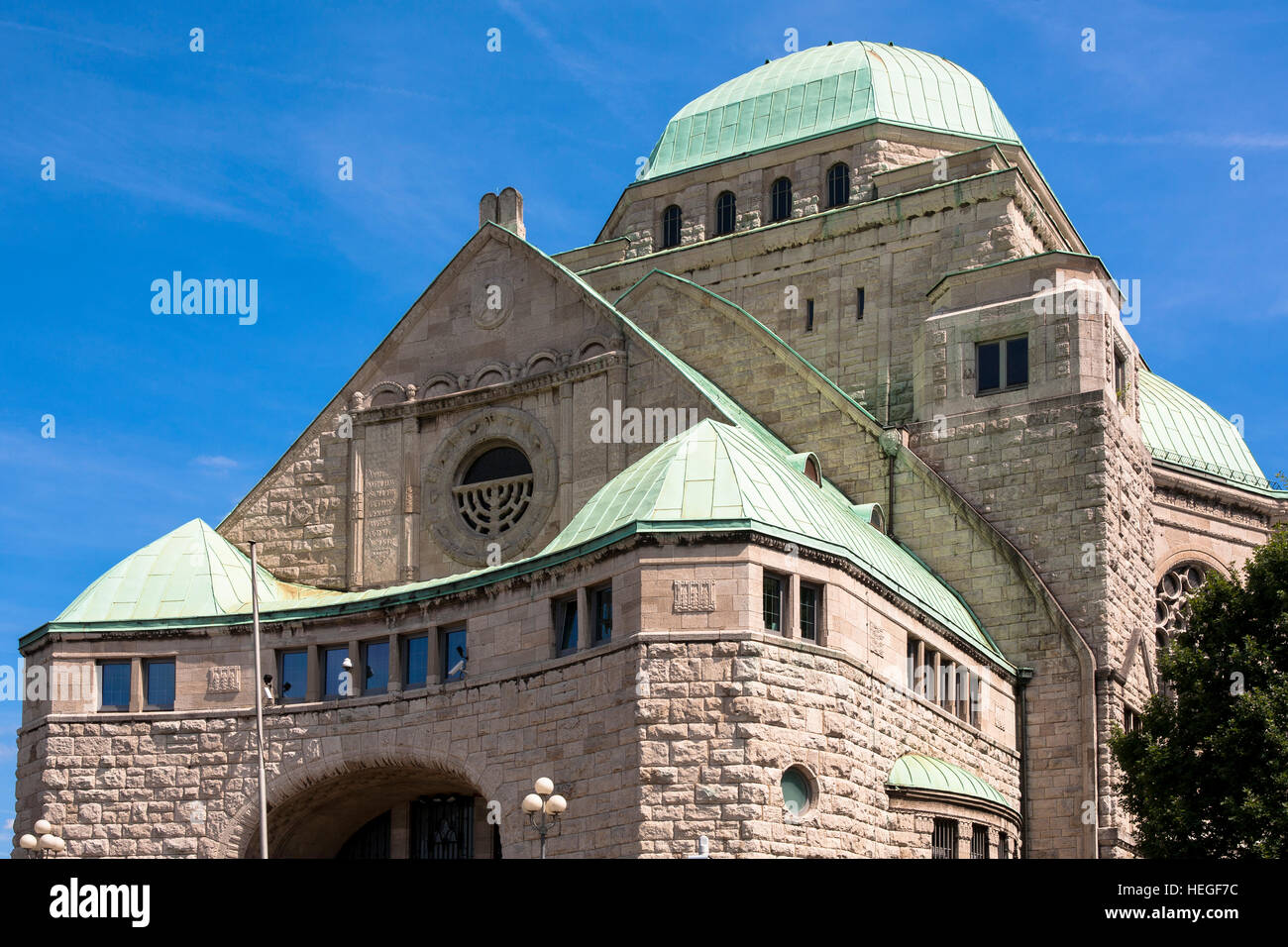 DEU, Germany, Ruhr area, Essen, the old Jewish Synagogue. Stock Photo