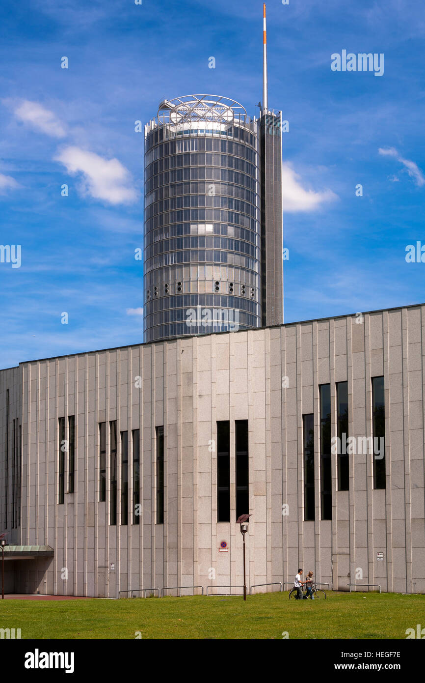 DEU, Germany, Ruhr area, Essen, headquaters of the RWE company and the Aalto theatre. Stock Photo