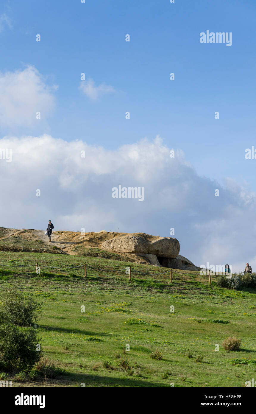 La Menga Dolmen, dolmens, prehistoric burial chambers, megalithic tombs, Antequera, Andalusia, Spain Stock Photo