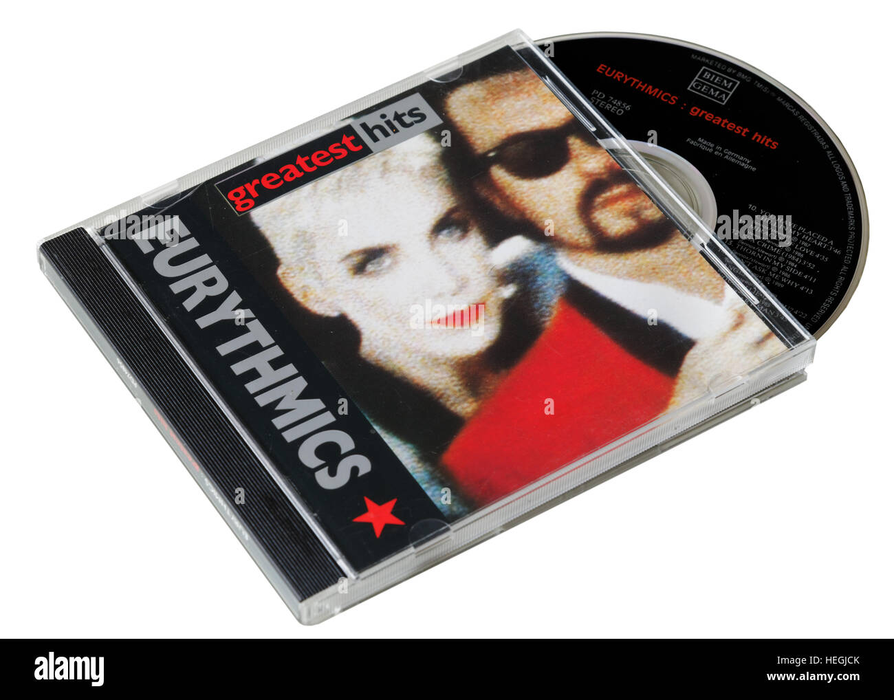 Eurythmics Greatest Hits CD Stock Photo