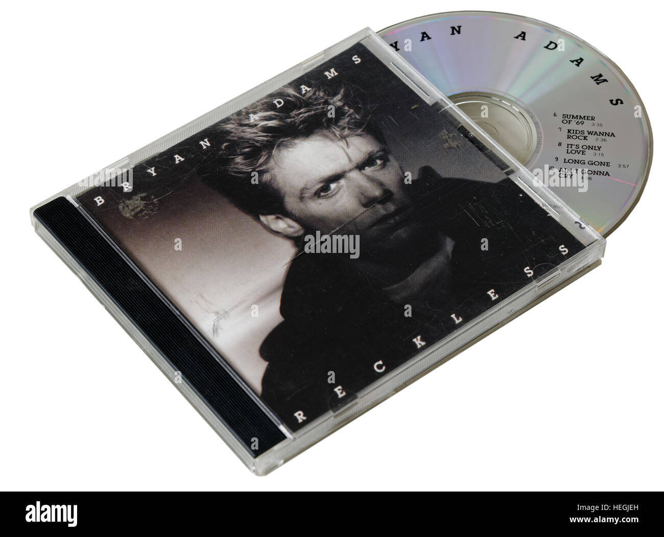 Bryan Adams Reckless CD Stock Photo