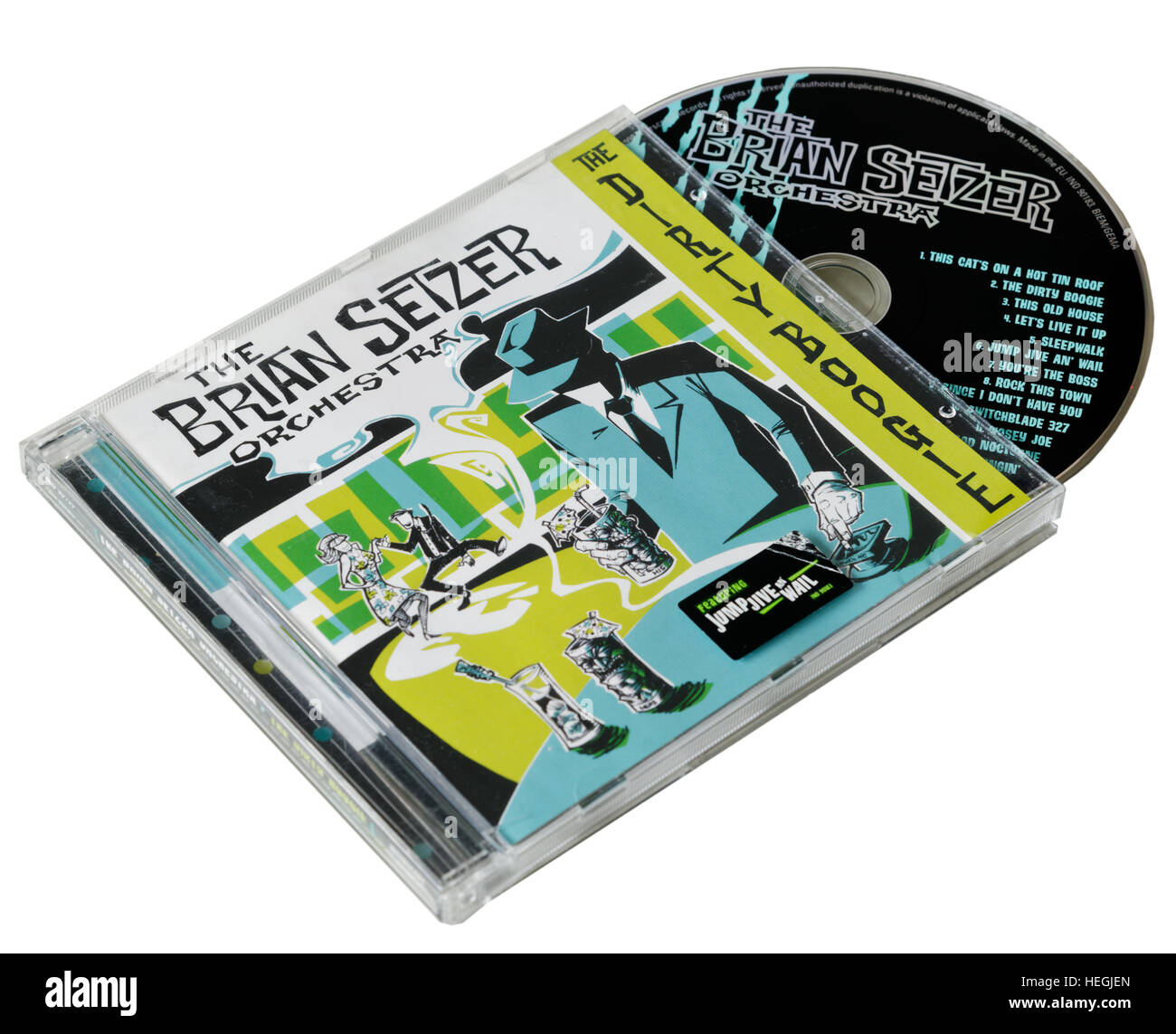 Brian Setzer Orchestra The Dirty Boogie CD Stock Photo