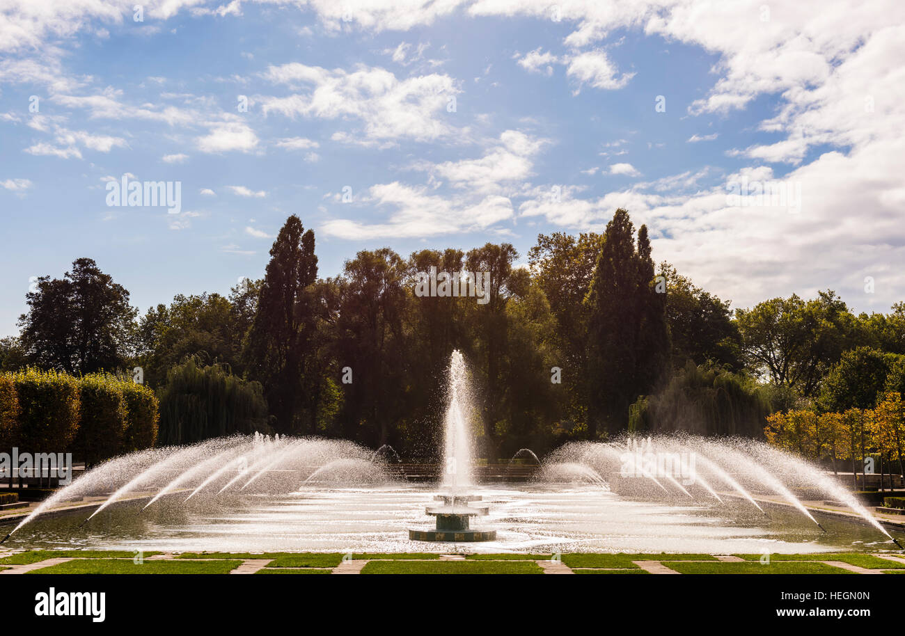 Battersea Park fountains, London, UK Stock Photo Alamy