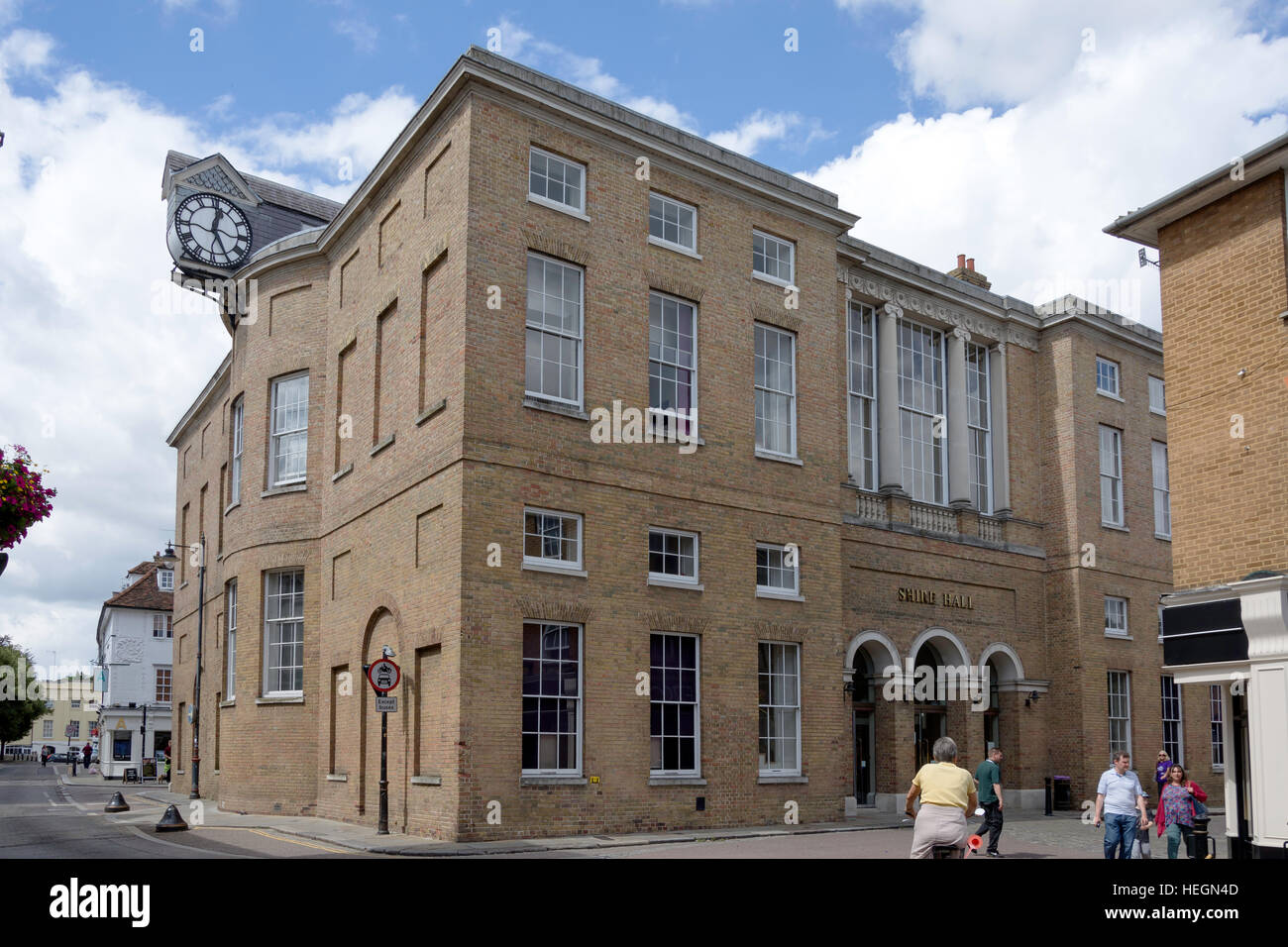 Shire Hall, Fore Street, Hertford, Hertfordshire, England, United Kingdom Stock Photo