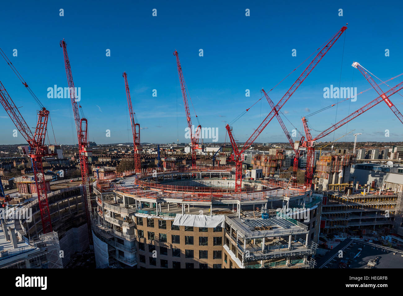 Bbc television centre white city aerial hires stock photography and