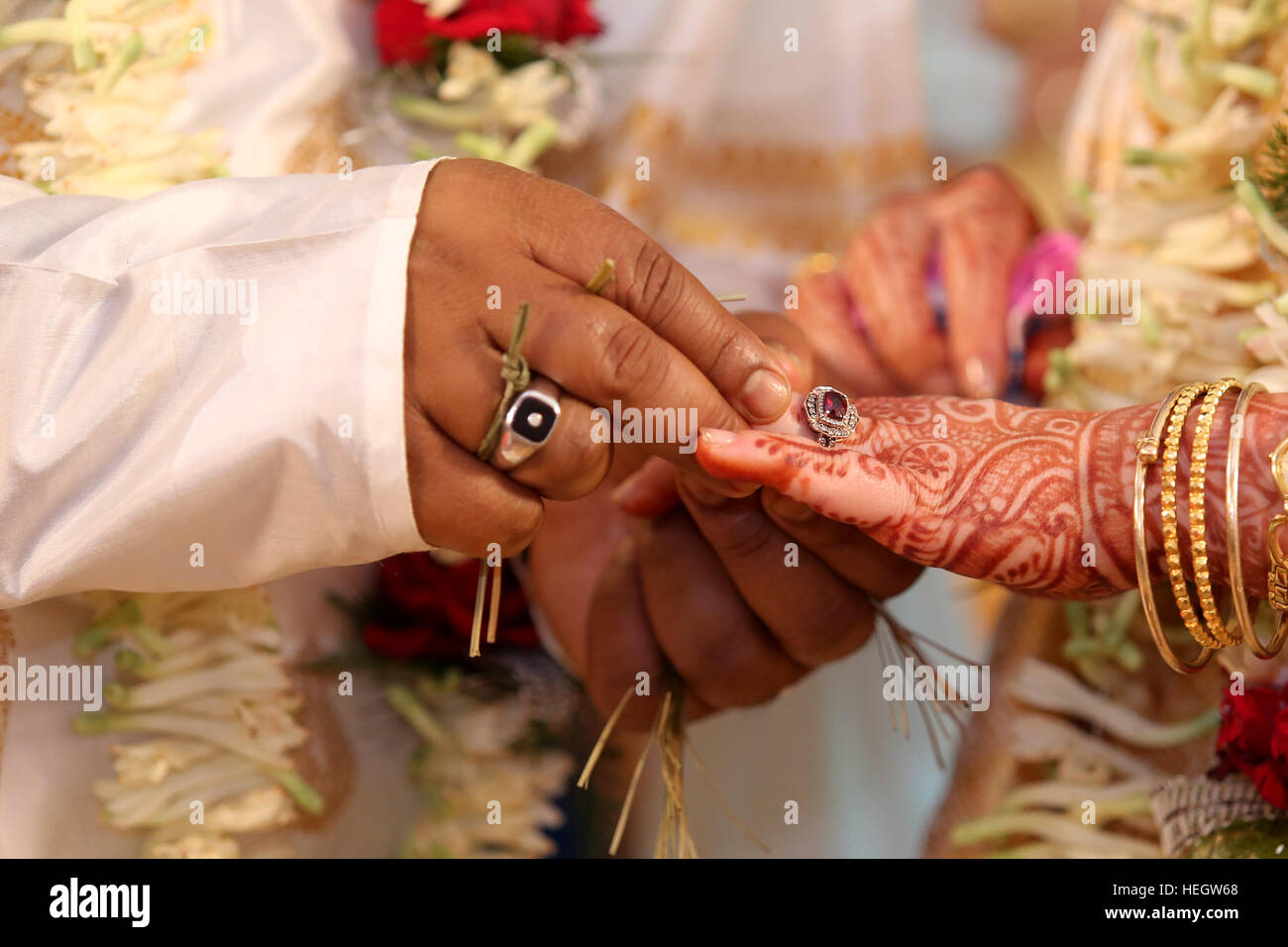Indian wedding ring ceremony Stock Photo | Adobe Stock