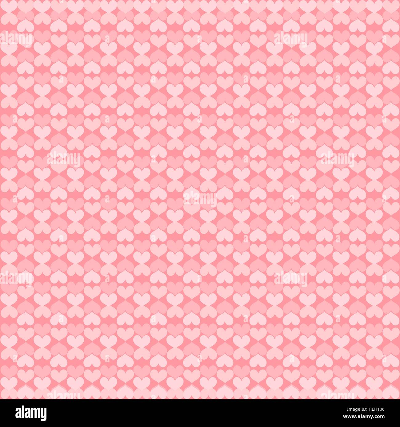 valentine pink heart vector pattern background Stock Vector Image & Art ...