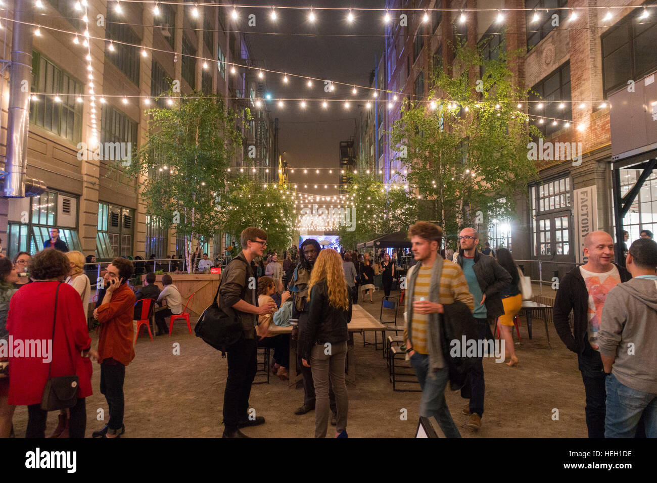 outside party industry city sunset park Brooklyn NYC Stock Photo Alamy