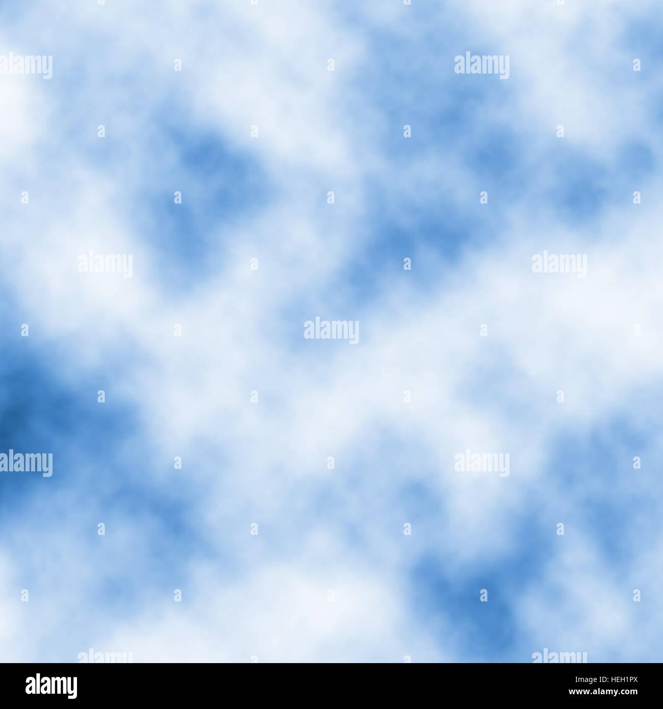 Vector illustration of white clouds drifting in a blue sky created ...