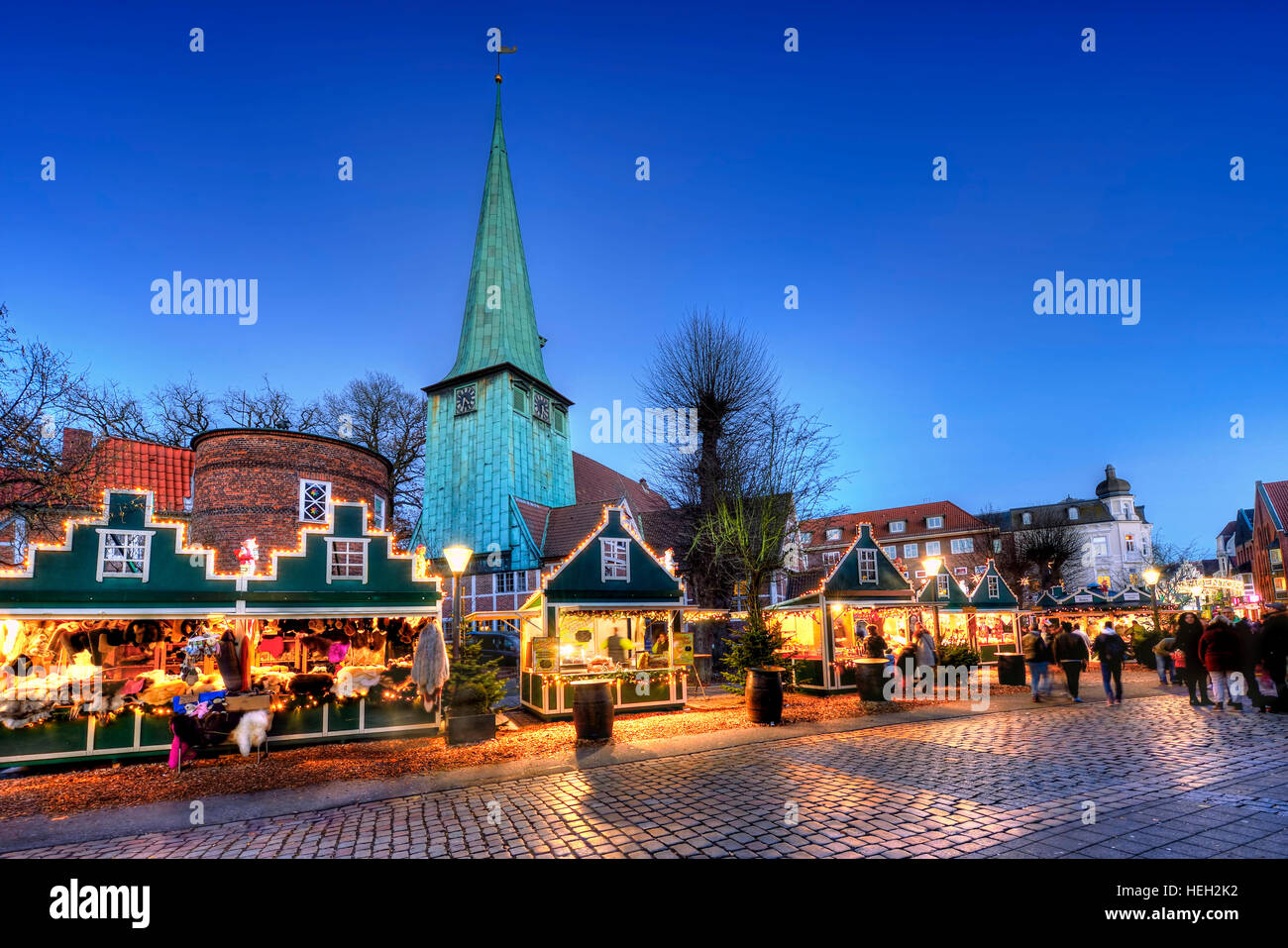 Weihnachtsmarkt in der Alten Holstenstrasse in Bergedorf, Hamburg, Deutschland, Europa Stock Photo