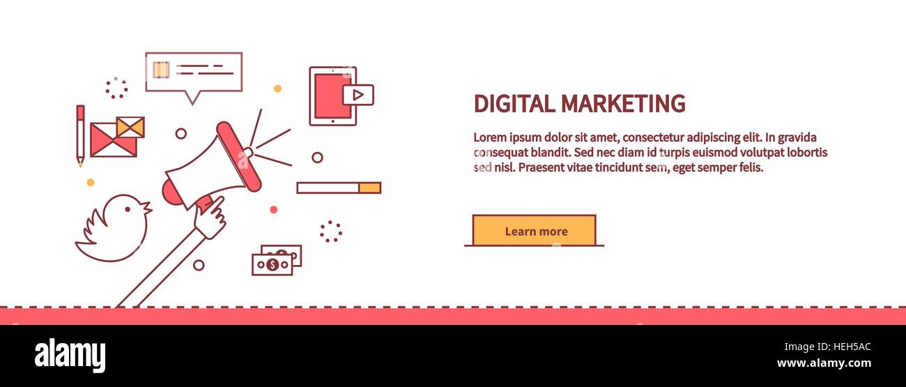 Template Web Page About Digital Marketing. Template web page about