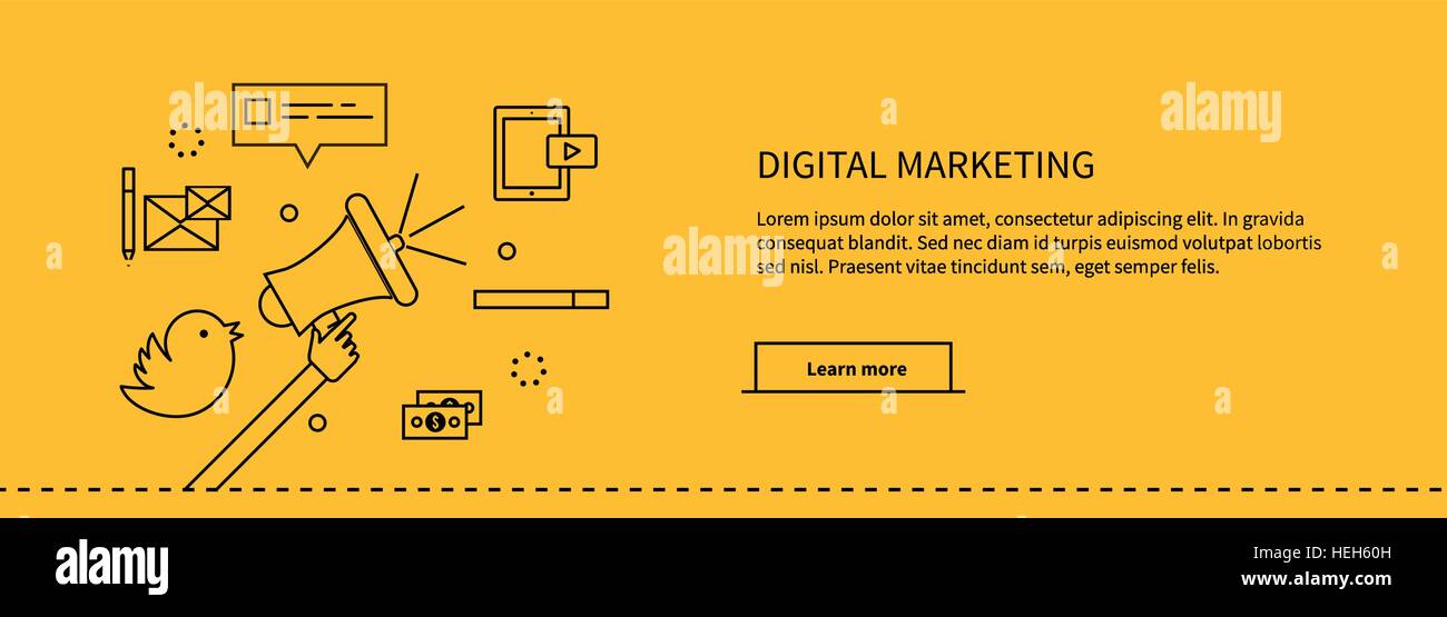 Template Web Page About Digital Marketing. Template web page about