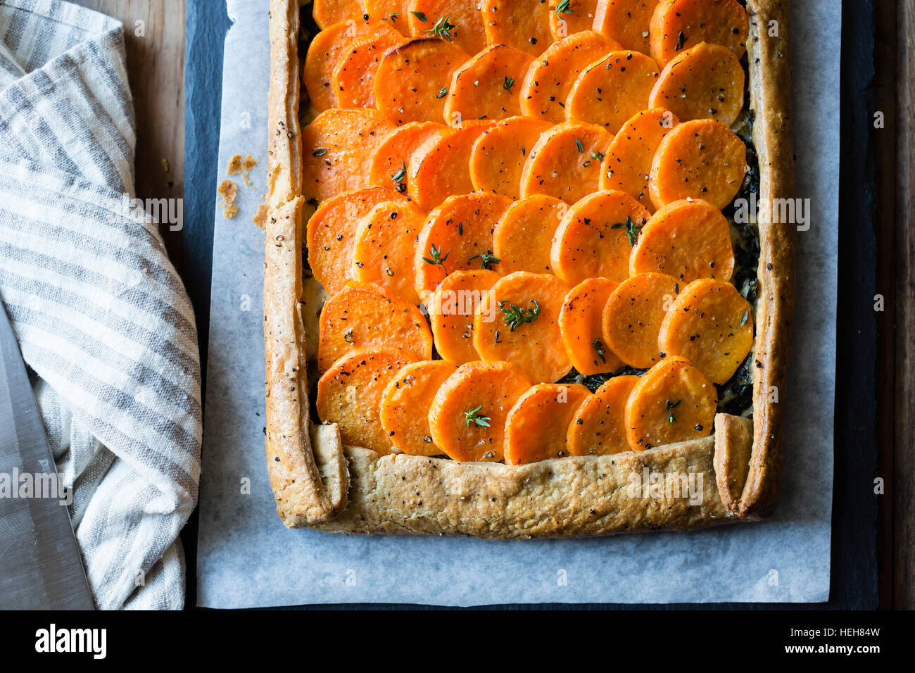 Sweet potato galette Stock Photo Alamy