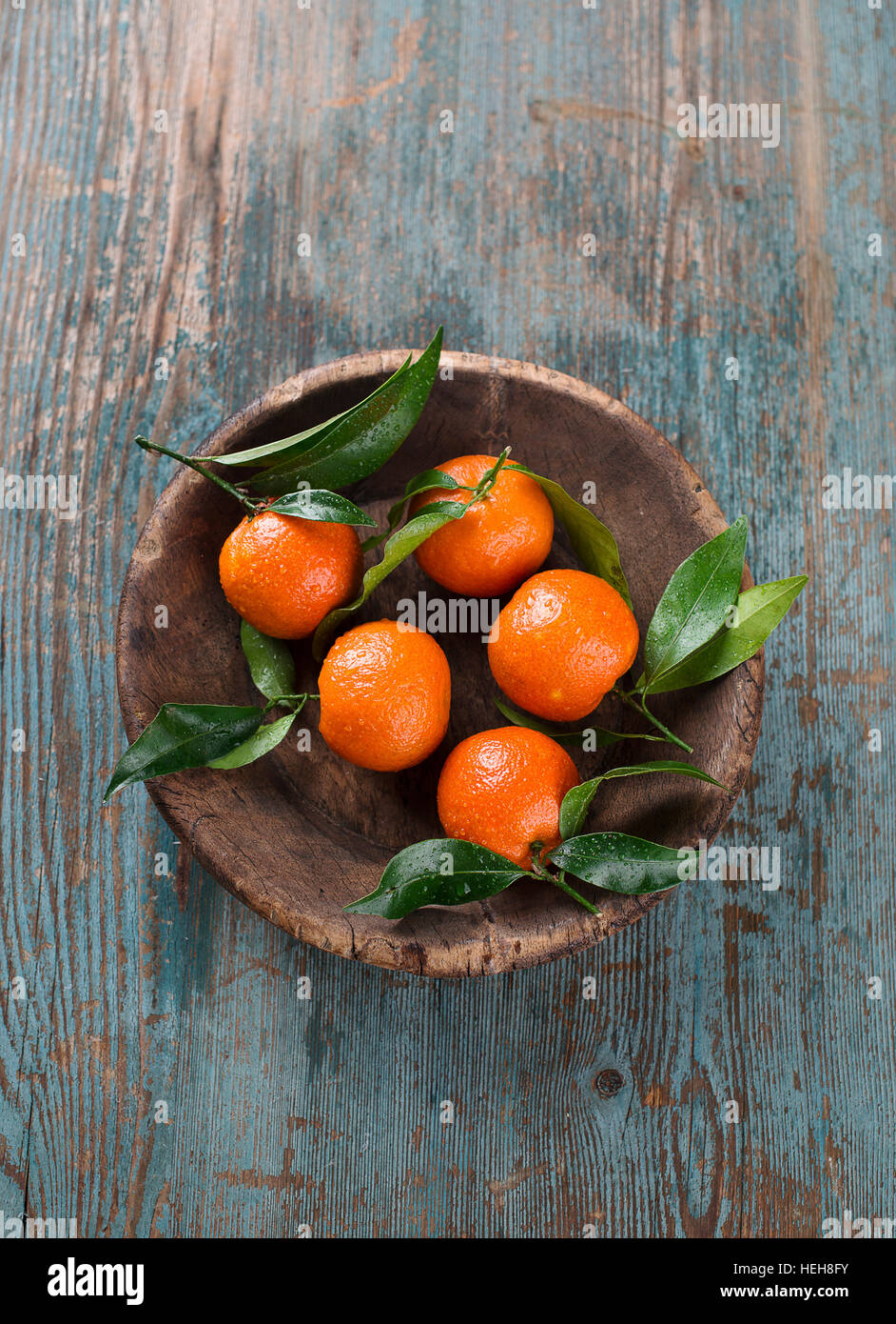 Fresh juicy tangerine Stock Photo