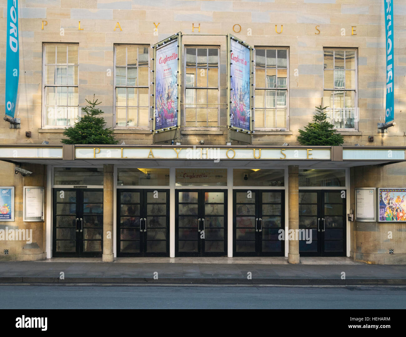 Entrance to the Playhouse Theatre, Beaumont Street, Oxford, England, UK