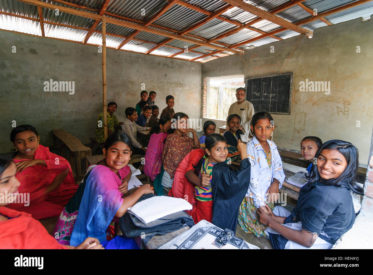 Bagerhat: school, Khulna Division, Bangladesh Stock Photo
