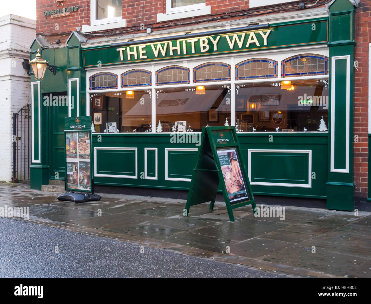 The Whitby Way a new public house opened by Greene King December 2016 Stock Photo