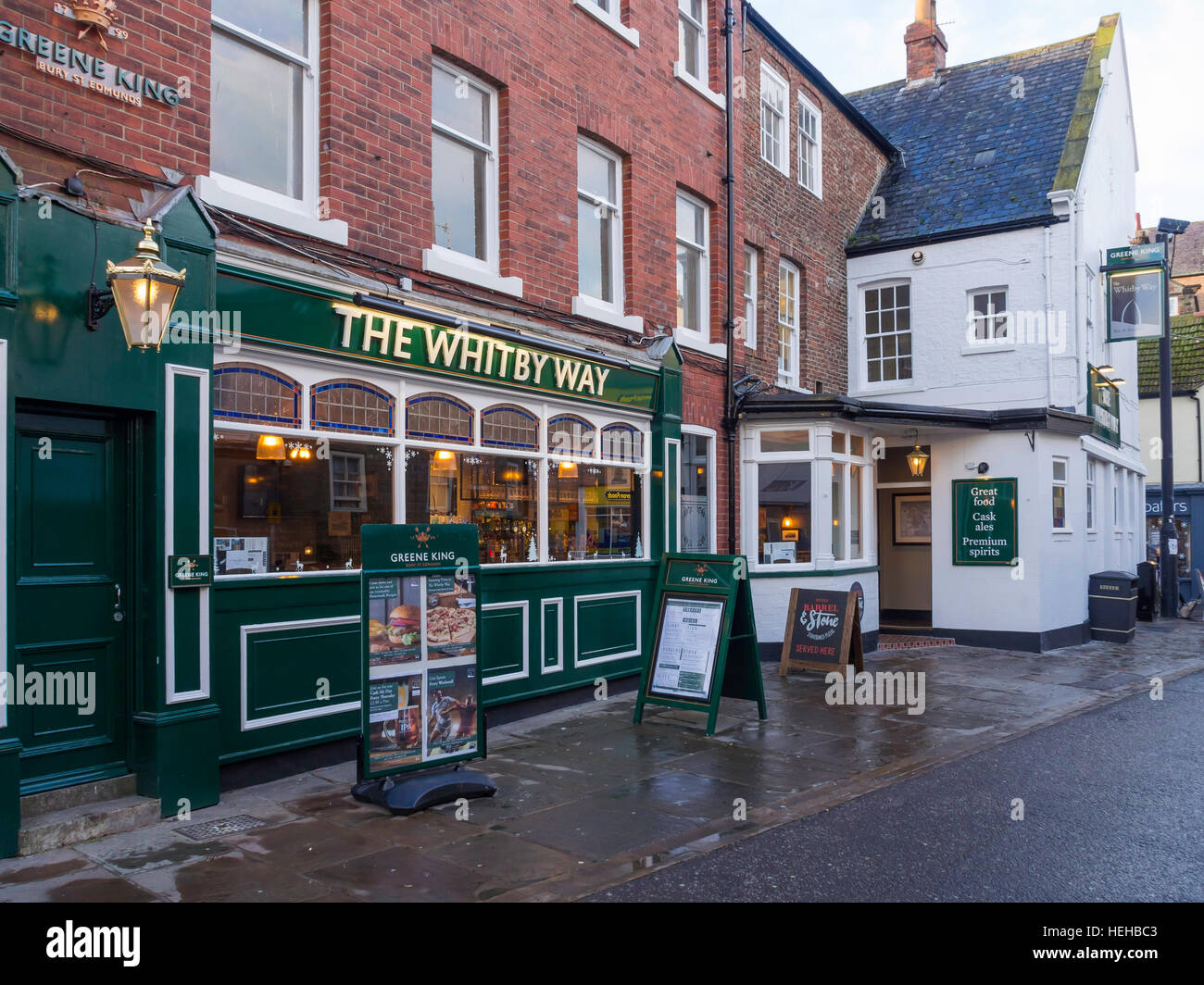 The Whitby Way a new public house opened by Greene King December 2016 Stock Photo