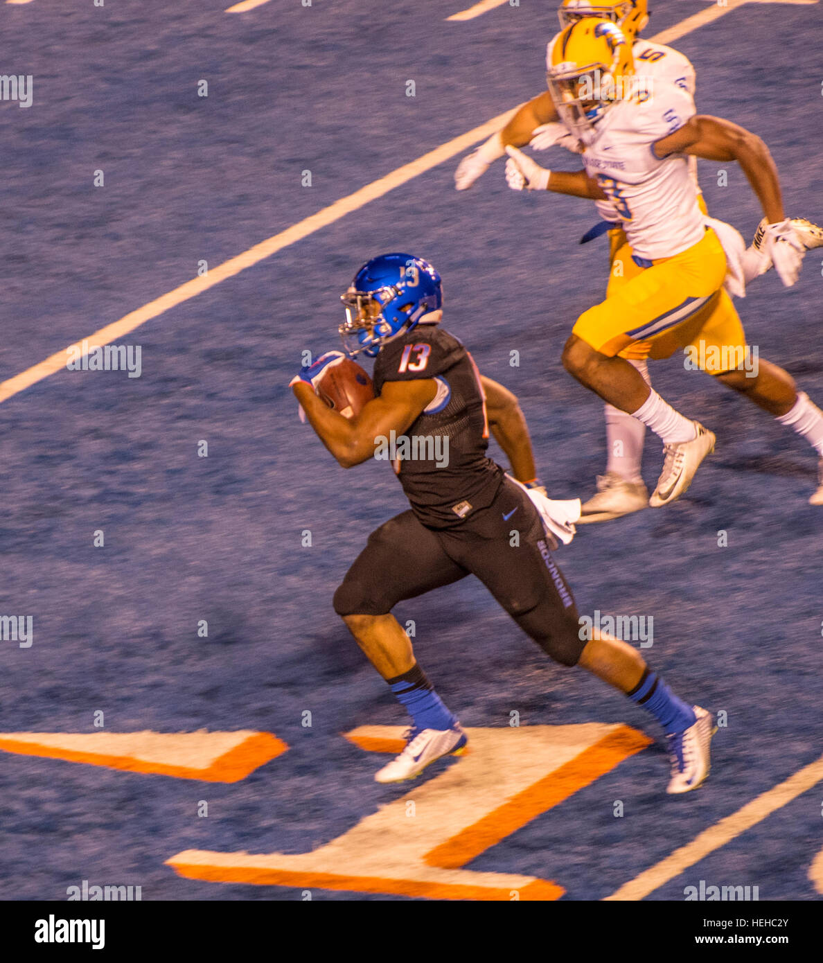 Boise State Football Game, Star running back Jeremy McNchols, Boise, Idaho, USA, 2016 Stock Photo