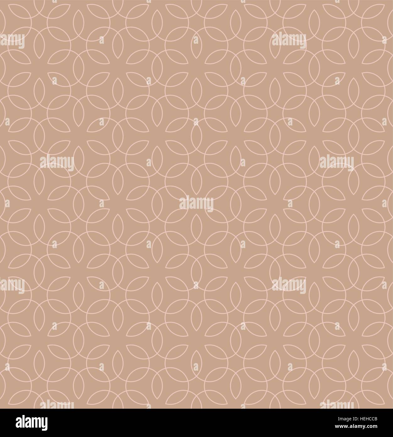 Neutral Seamless Linear Pattern. Tileable Geometric Outline Ornate. Vintage Flourish Vector Background. Stock Vector