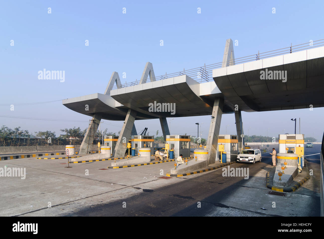 Dhaka: toll station, Dhaka Division, Bangladesh Stock Photo