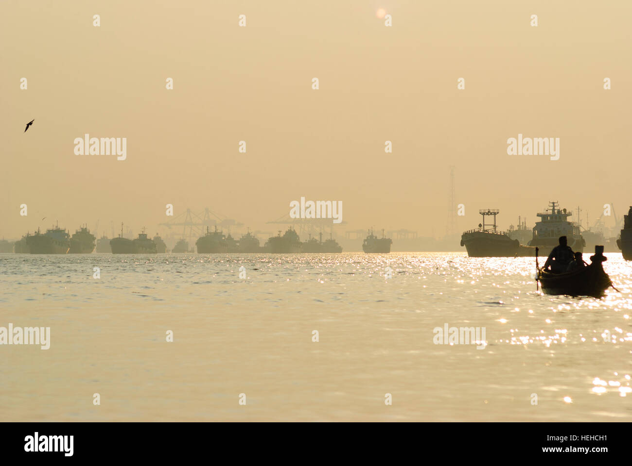 Chittagong port on karnaphuli river hi-res stock photography and images ...