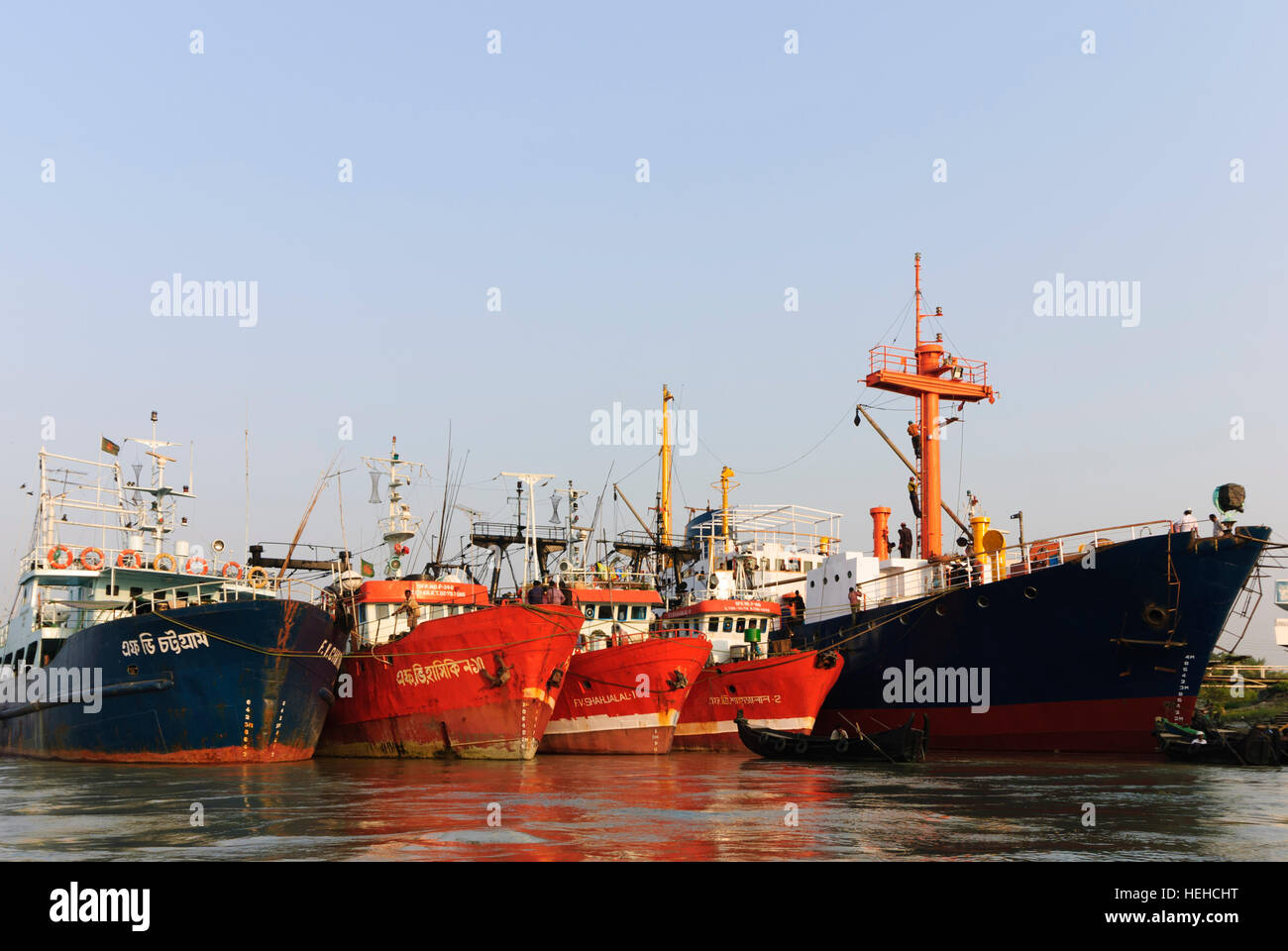 Chittagong: Port on the Karnaphuli River, ships, Chittagong Division ...