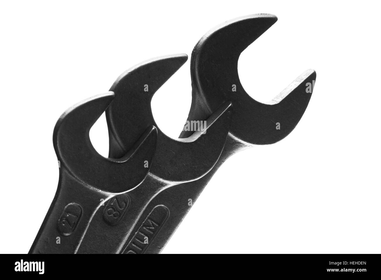 Three wrenches Stock Photo