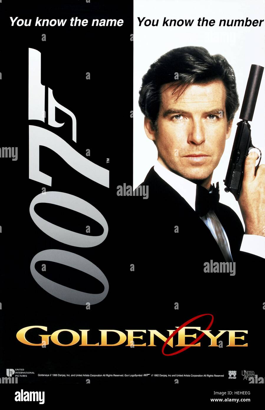 Goldeneye Pierce Brosnan Film Poster High Resolution Stock Photography ...
