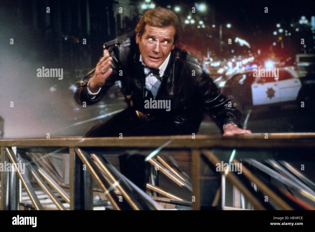 A View To A Kill Roger Moore 1985 Stock Photos & A View To A Kill Roger