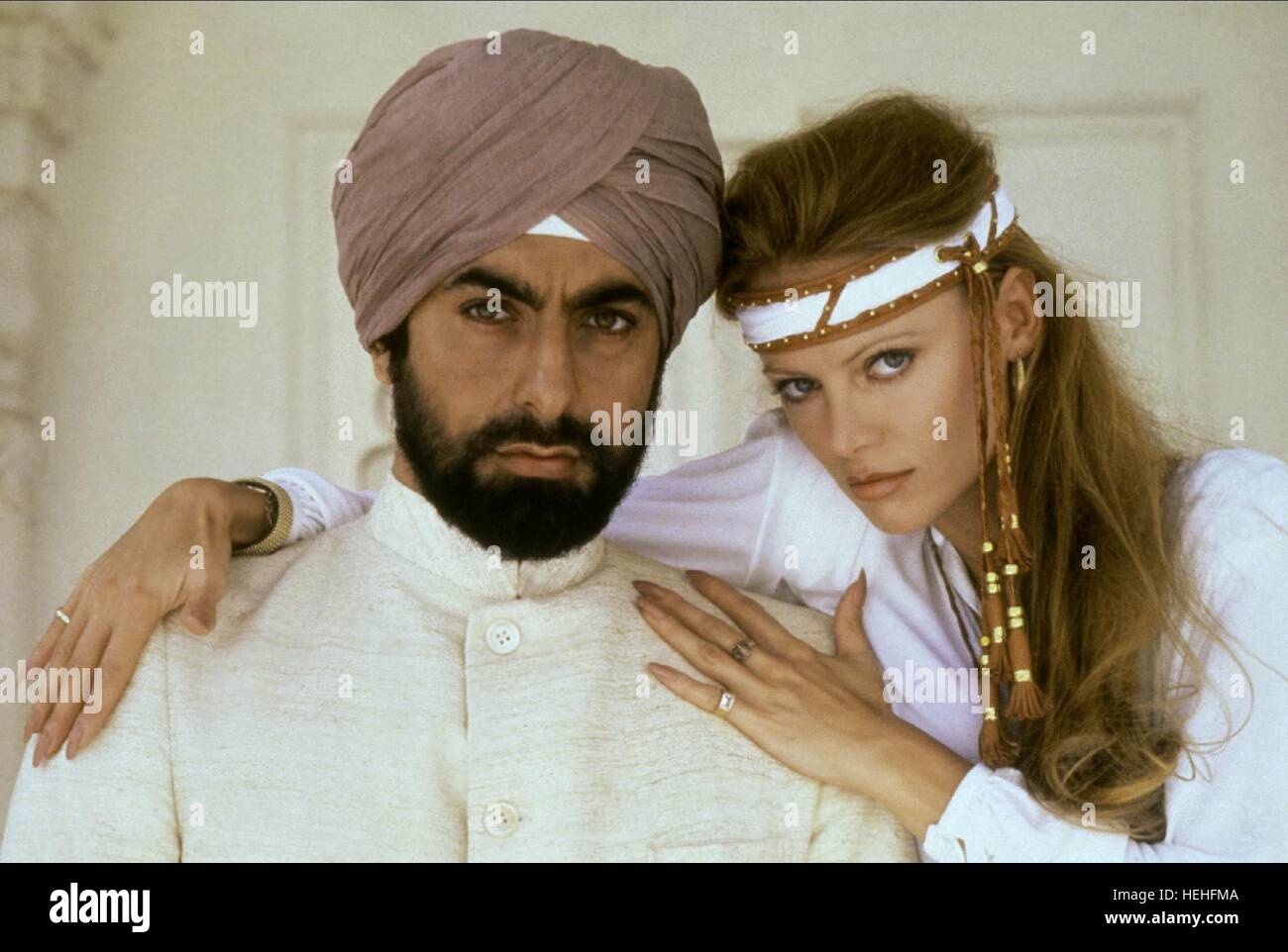 Kabir Bedi Kristina Wayborn Octopussy 1983 Stock Photo Alamy